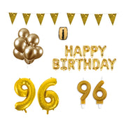 96 jaar Verjaardag Versiering Pakket Goud