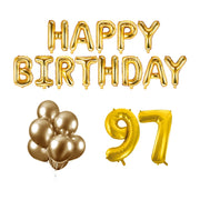 97 jaar Verjaardag Versiering Ballon Pakket Goud