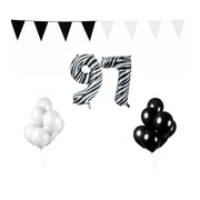 97 jaar Verjaardag Versiering Pakket Zebra