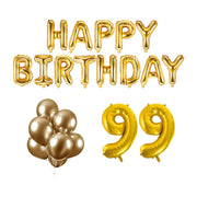 99 jaar Verjaardag Versiering Ballon Pakket Goud