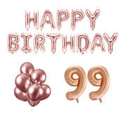 99 jaar Verjaardag Versiering Ballon Pakket rosé goud