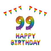 99 jaar Verjaardag Versiering Pakket Regenboog