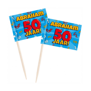 Abraham Cartoon - Cocktail Prikkers - 50 stuks