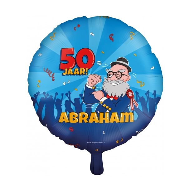 Abraham Cartoon - Folieballon 45cm