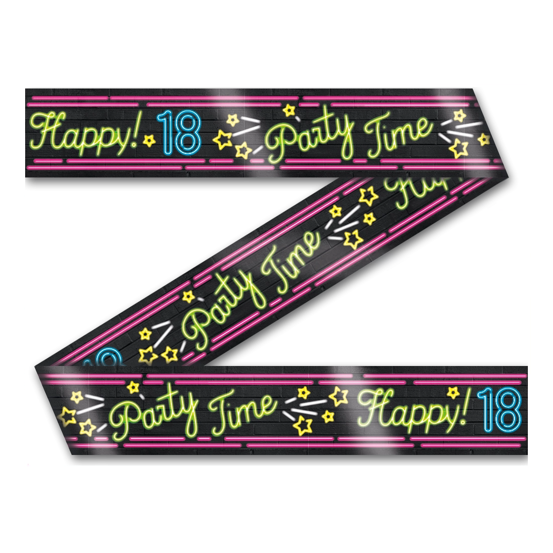 Afzetlint - 18 jaar - Neon