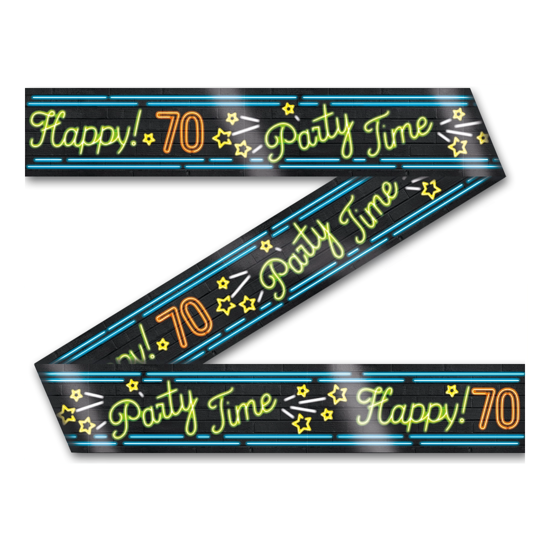 Afzetlint - 70 jaar - Neon