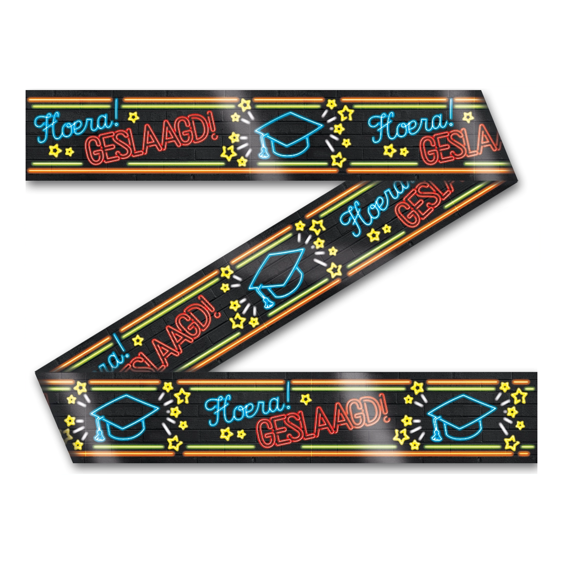 Afzetlint - Geslaagd - Neon