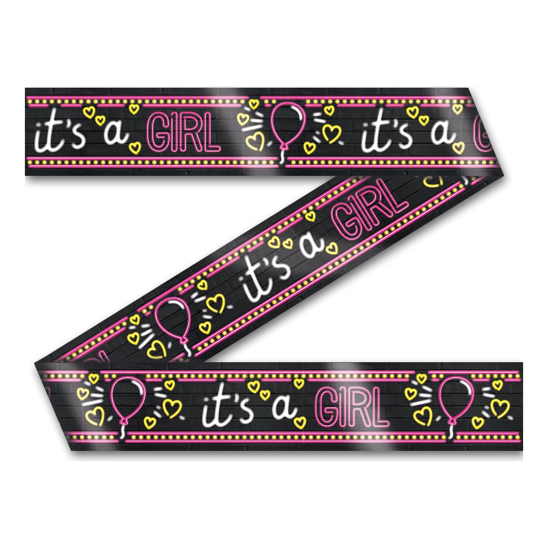 Afzetlint - It's a Girl! - Neon