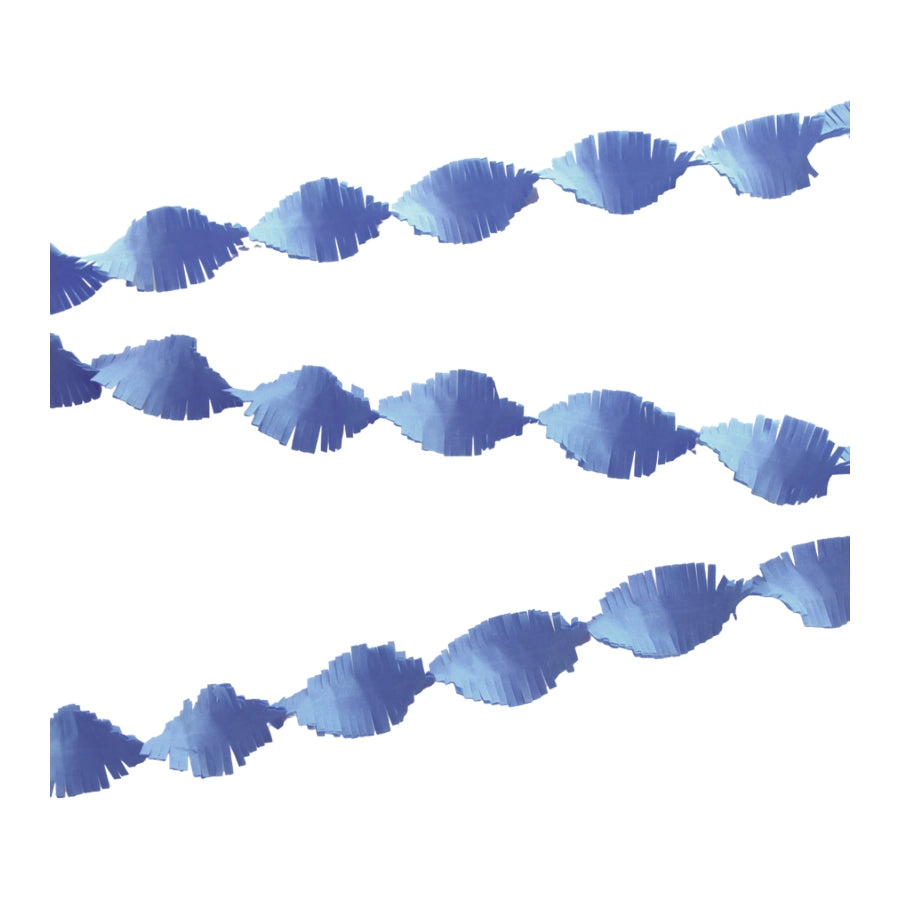 Baby blauwe Crêpe papier Slinger 6 meter