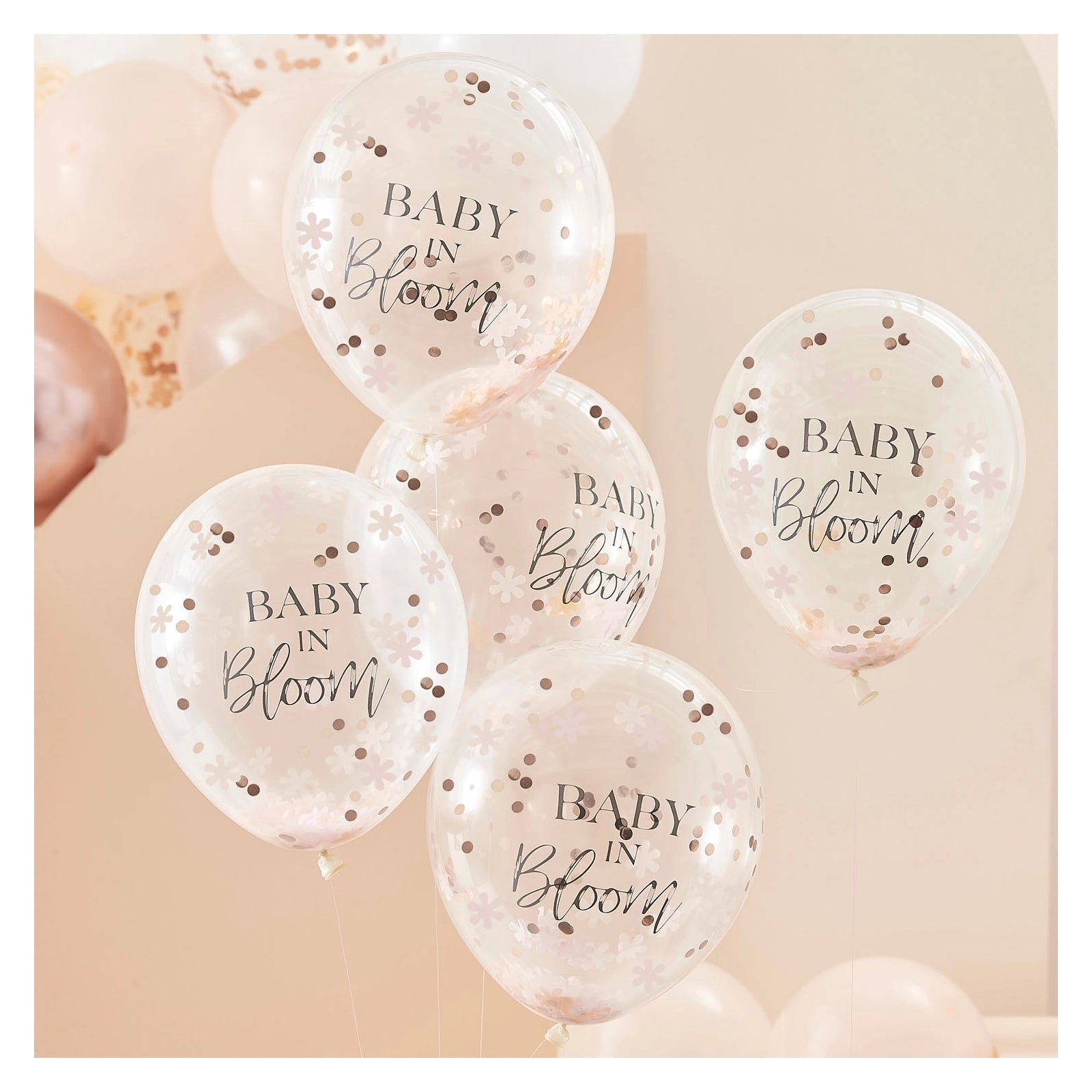 Baby in Bloom bloemconfetti-ballonnen - merk Ginger Ray