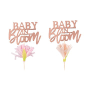 Baby in Bloom prikkers - 12 stuks - merk Ginger Ray