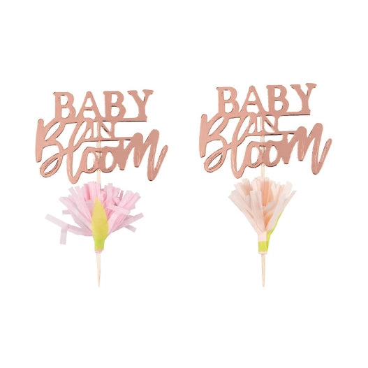 Baby in Bloom prikkers - 12 stuks - merk Ginger Ray