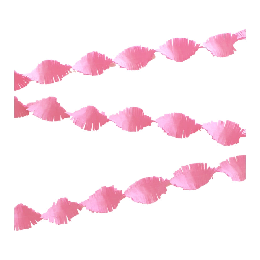 Baby Roze Crêpe papier Slinger 6 meter