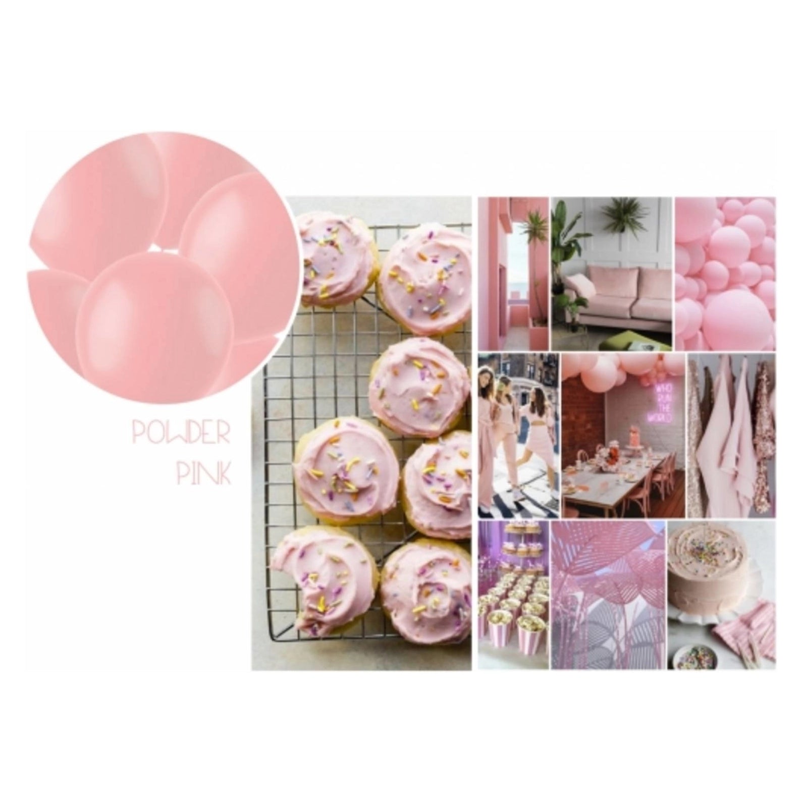 Ballon Powder Pink Mat - 78 cm