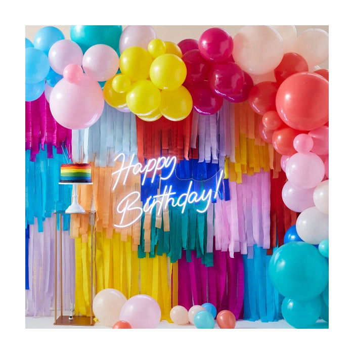 Ballonboog en muurdecoratie Mix it Up Brights Party DIY