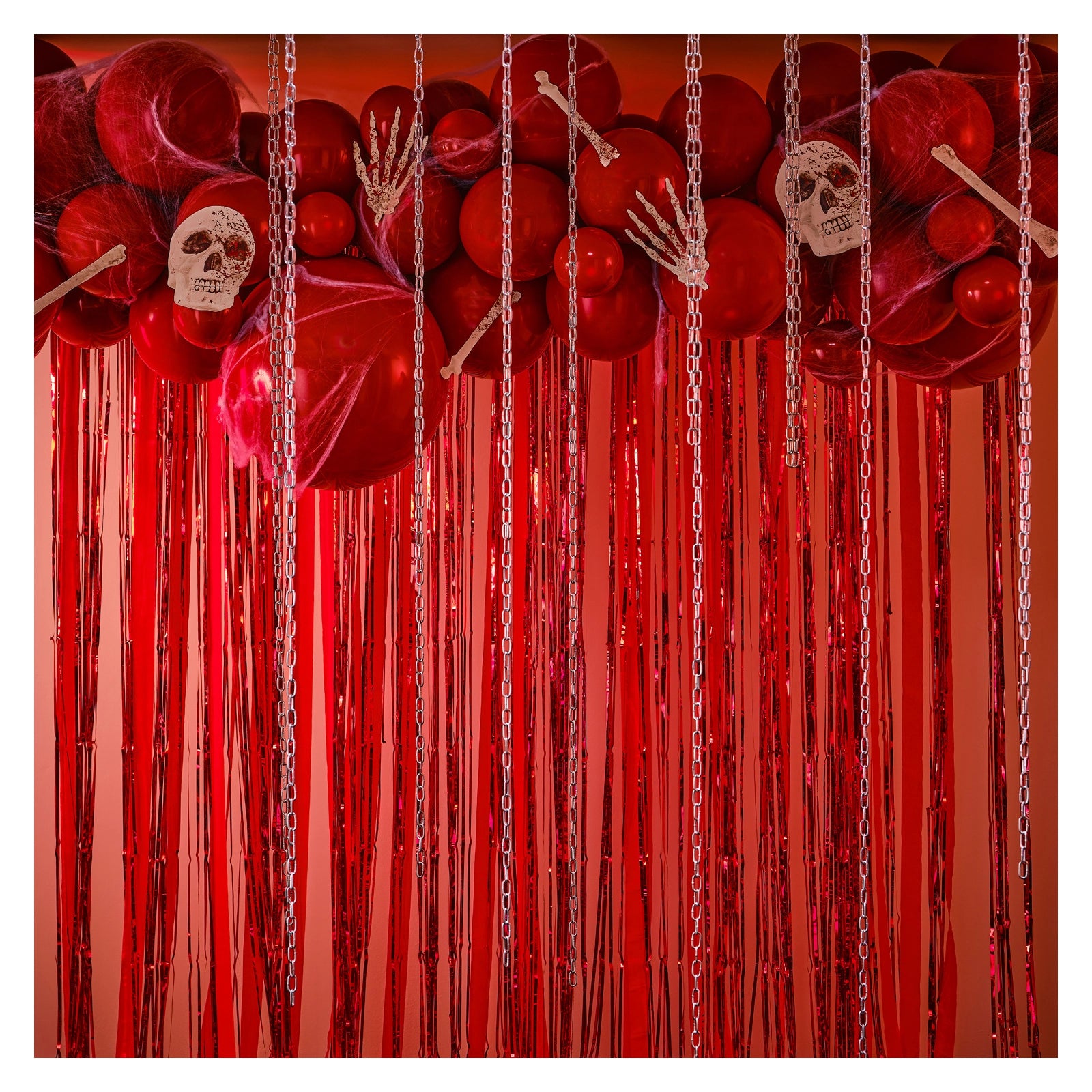 Ballonboog Halloween rood