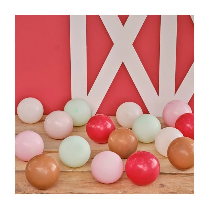 Ballonnen 13cm Farm friends 40 stuks