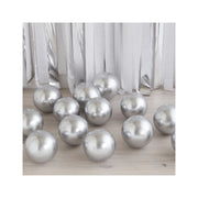 Ballonnen chrome zilver 13cm 40 stuks