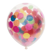 Ballonnen Confetti Kleuren Mix - 6 stuks - 30cm