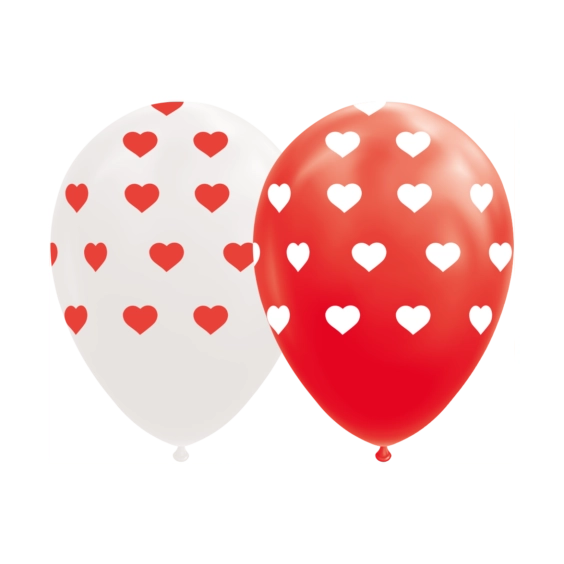 Ballonnen Hartjes - 8 stuks - 30cm