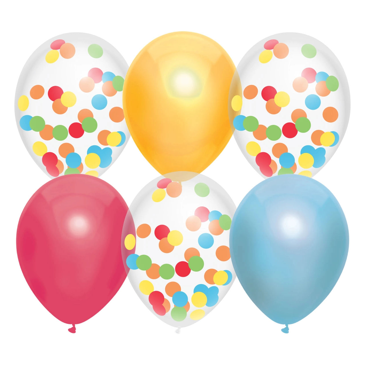 Ballonnen mix "Over the Rainbow" 30cm 6st