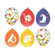 Ballonnen mix Sinterklaas 30cm 6st