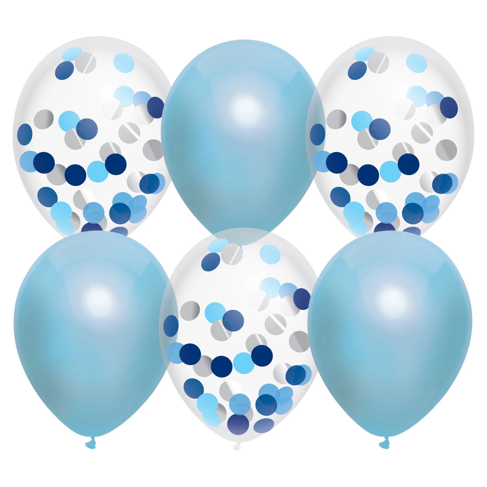 Ballonnen mix Sky Blue 30cm 6st