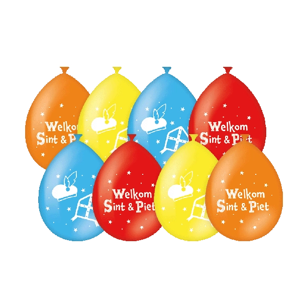 Ballonnen - Sinterklaas - 8 stuks