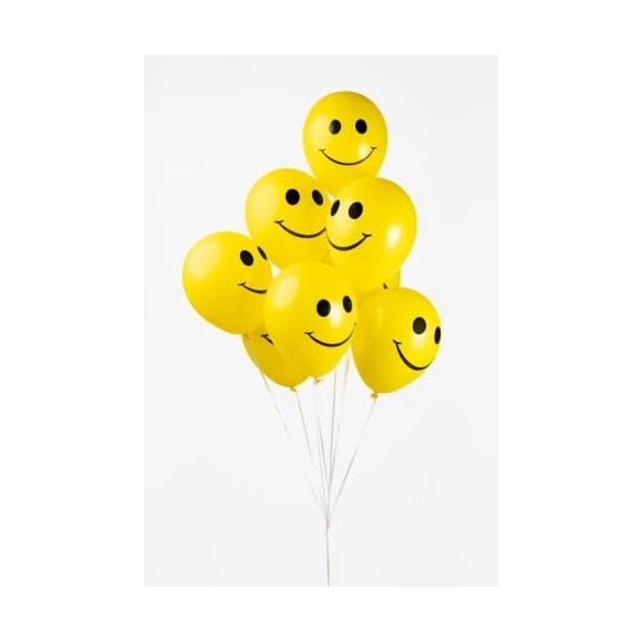 Ballonnen Smiley - 8 stuks - 30cm