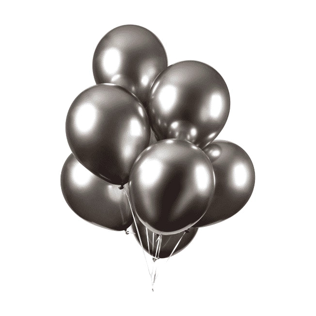 Ballonnen Spiegel Grijs - 10 stuks - 30cm