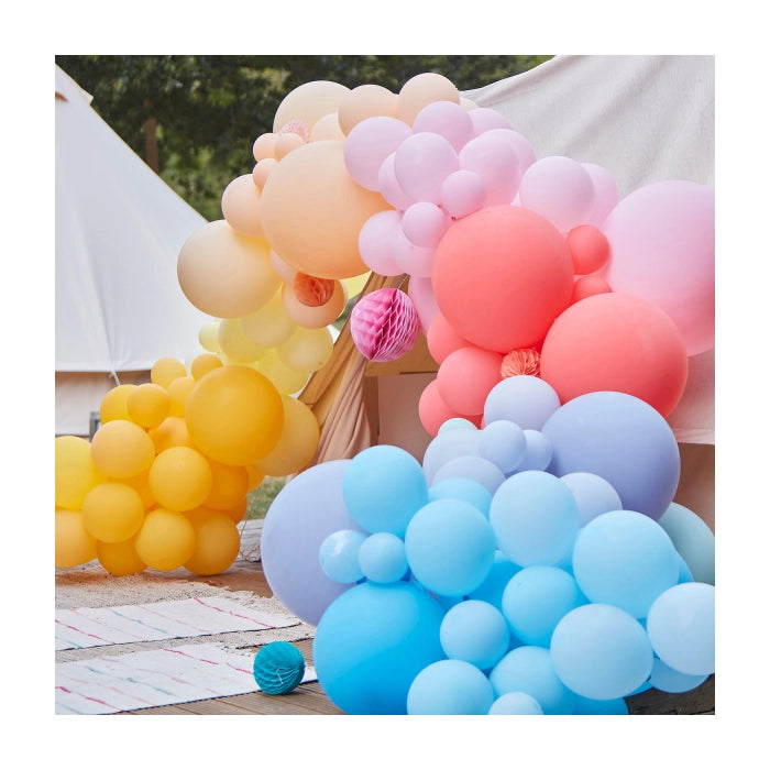 Ballonnenboog Mix it Up Brights incl. gekleurde Honeycombs 12m