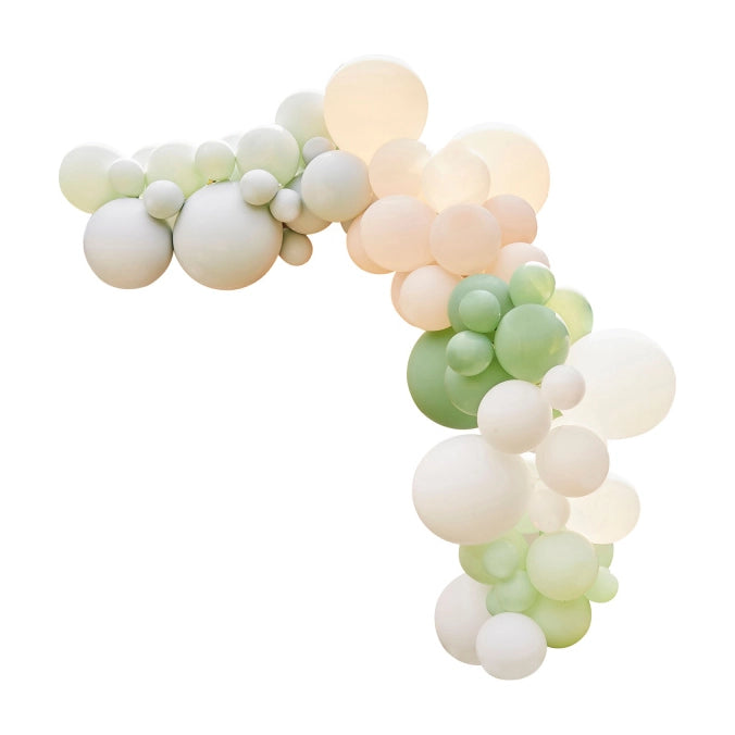Ballonnenboog salie groen en nude 4m