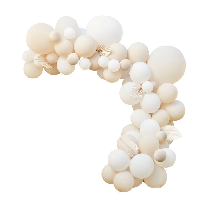 Ballonnenboog wit en nude 4m