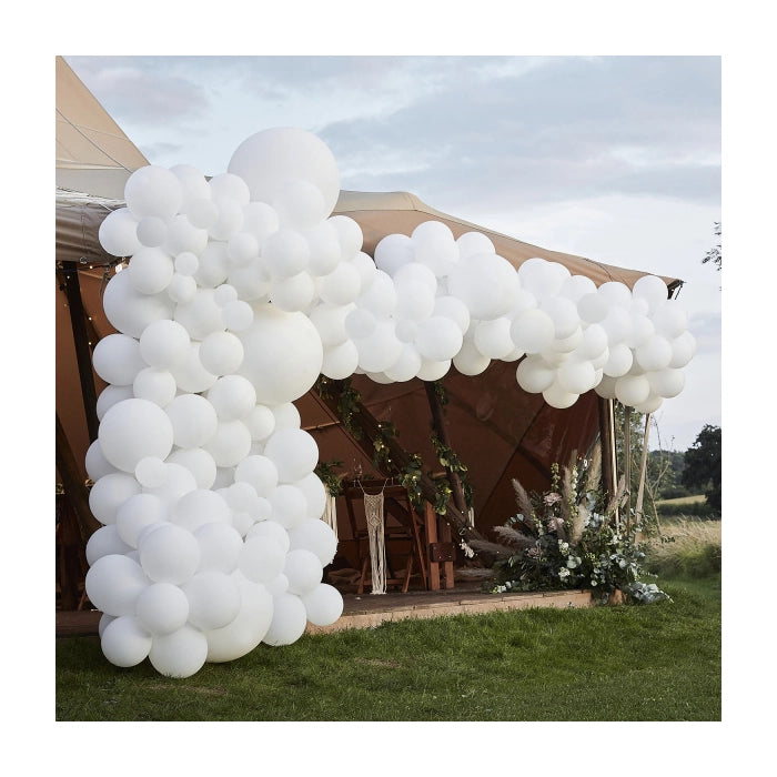 Ballonnenboog wit XL 12m