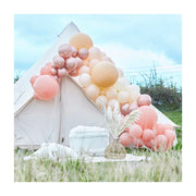 Ballonnenboog XL chrome roségoud & nude 12m