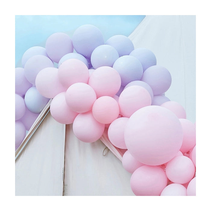 Ballonnenboog XL paars & roze 12m