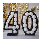 Ballonnenmozaïek frame 40 zwart ca. 81x110cm