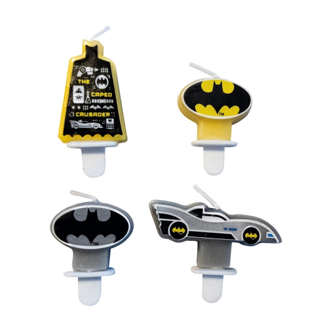 Batman 4 taart kaarsjes 4x2cm