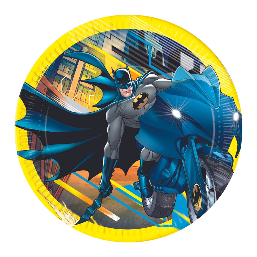 Batman Papieren borden 8 stuks 23cm