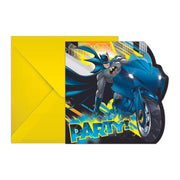 Batman Uitnodigingen met envelop 6 stuks