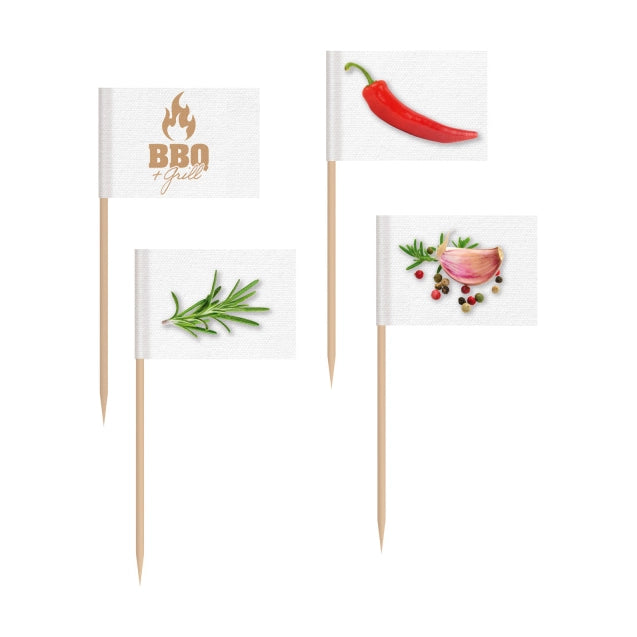 BBQ 30 prikkers Vlaggen