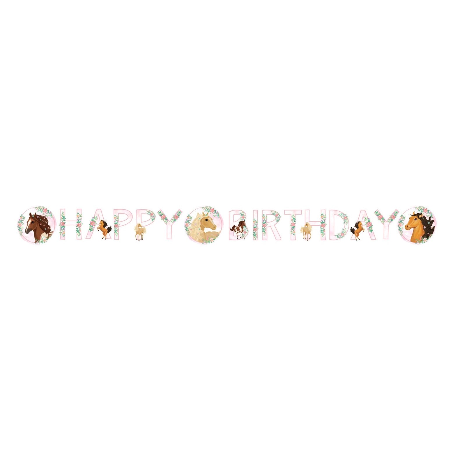 Beautiful Horses happy birthday letterslinger