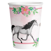 Beautiful Horses papieren bekers 8 stuks 250ml
