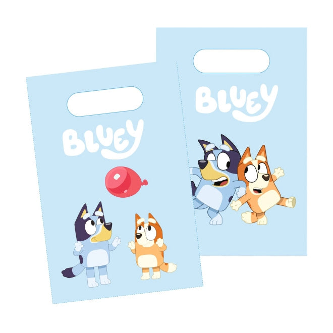 Bluey papieren uitdeelzakjes 8 stuks 16x23cm