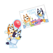 Bluey uitnodigingen met envelop 8 stuks