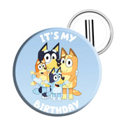 Bluey verjaardagsbutton