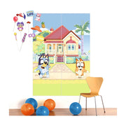 Bluey wand decoratie 4 x 70,6x101,8cm