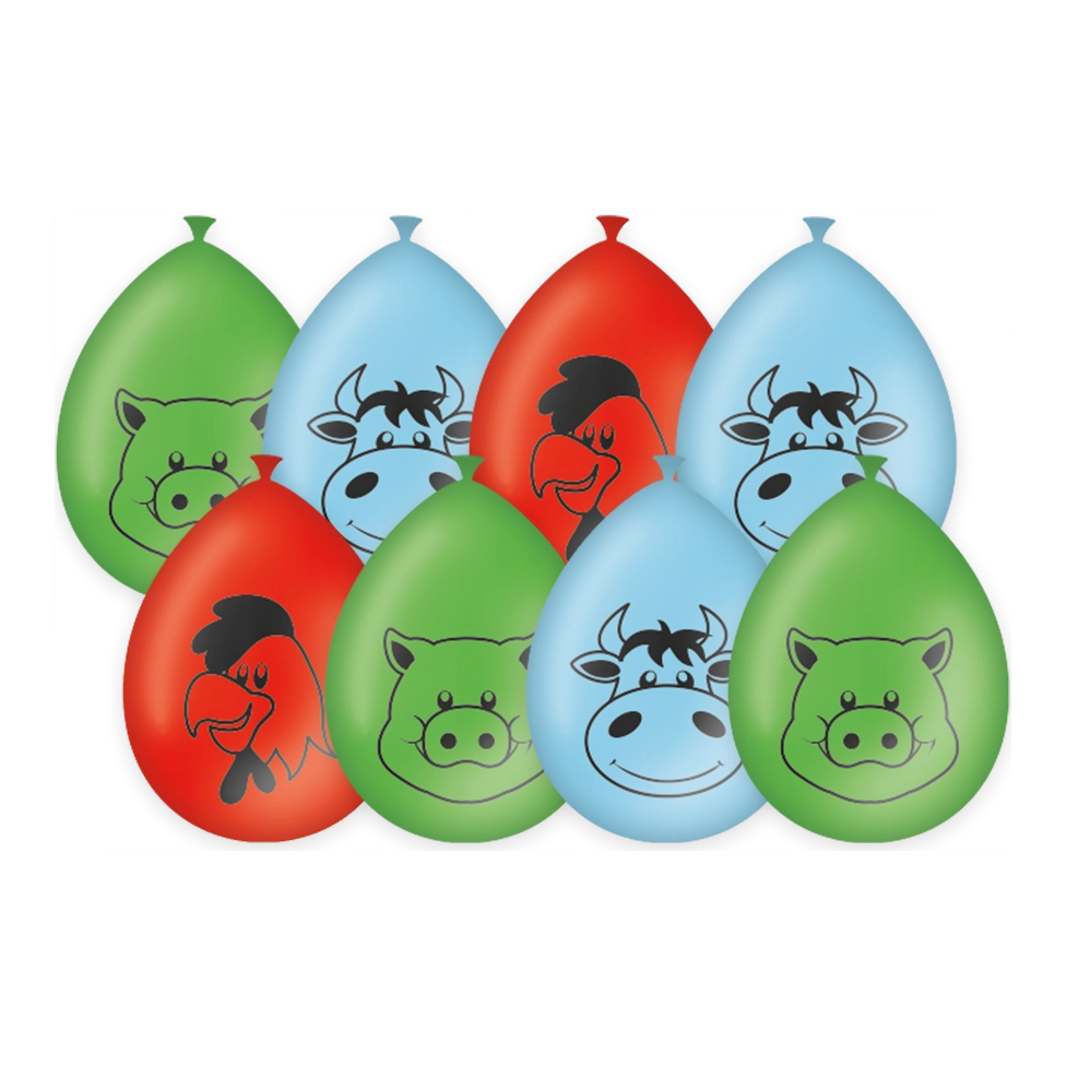 Boerderij - Ballonnen - 8 stuks - 30cm