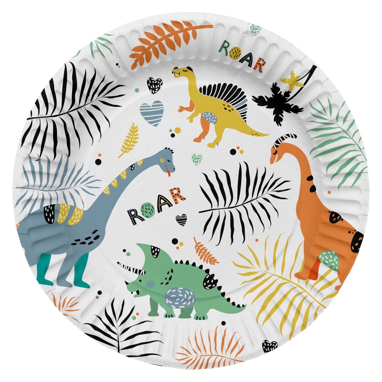 Borden Dino Roars 23cm - 8 stuks