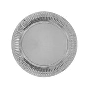 Borden metallic zilver papier 23cm 8 stuks
